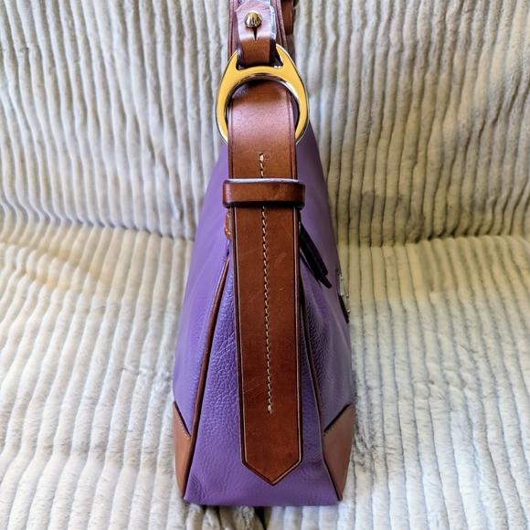 Dooney & Bourke Large Harrison Hobo Purple - Picture 5 of 16